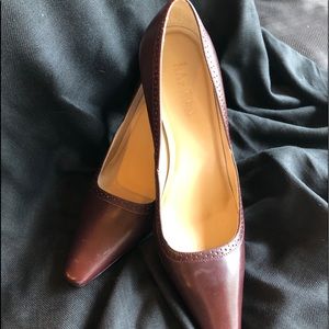 Ralph Lauren Leather Pumps.  9.5